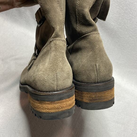 C La Canadienne Khaki Suede Leather Boots size 9.5 - Picture 6 of 8